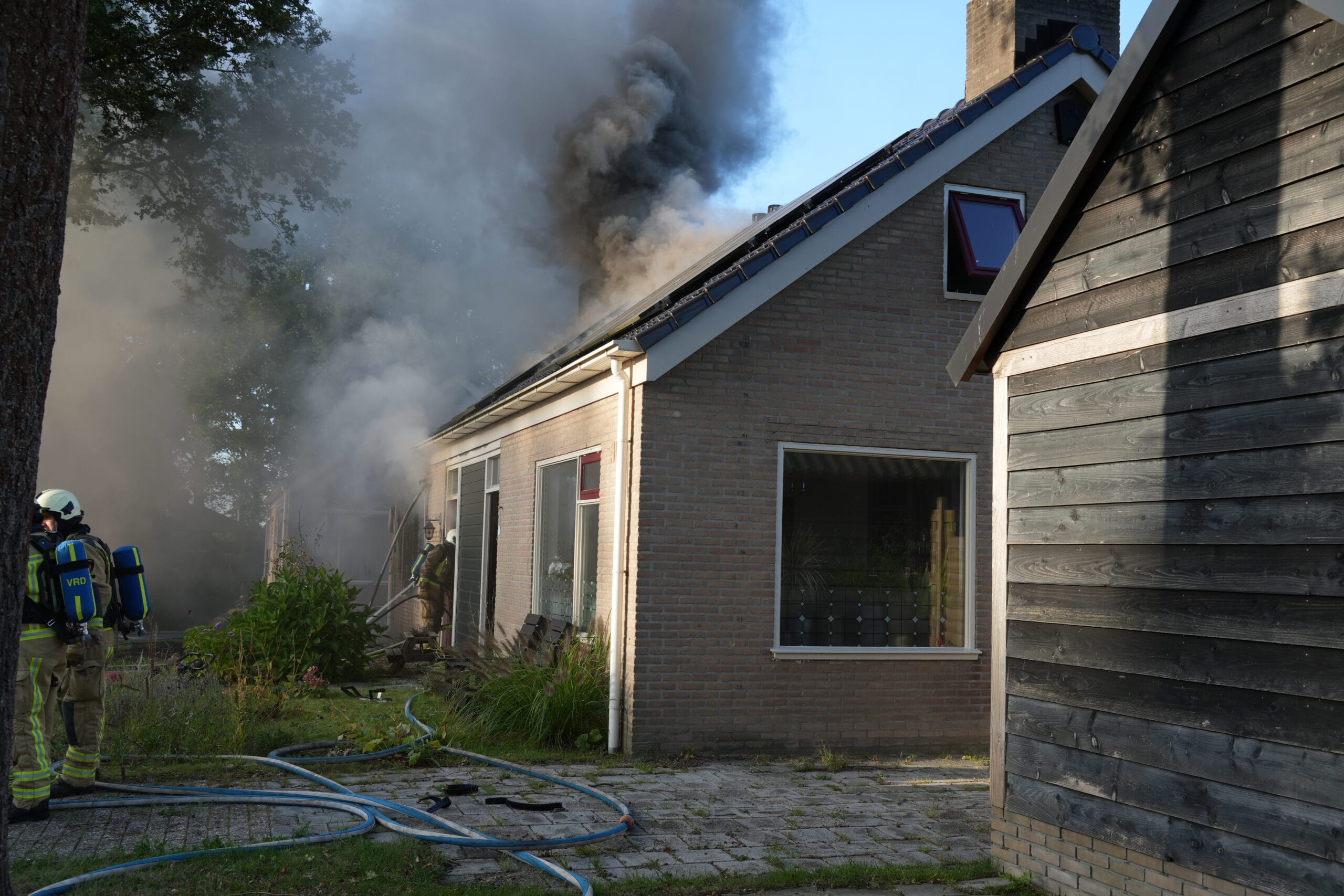 woningbrand valte brandweer