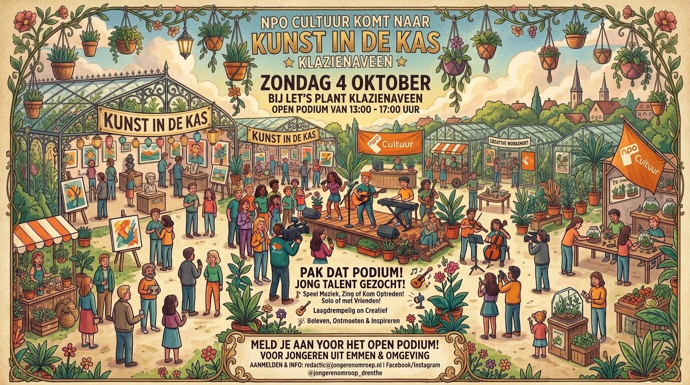 npo cultuur komt naar kunst in de kas in klazienaveen 01