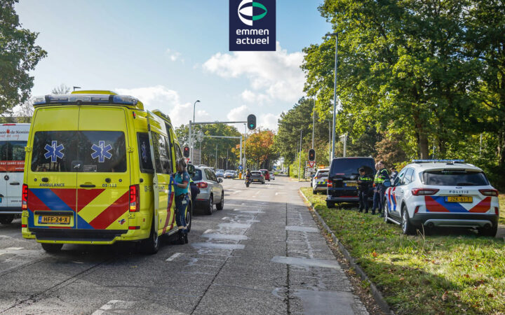 gewonde bij kop staart botsing in emmen 01